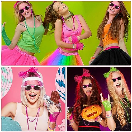 80s Women's Costume Accessories - Tutu Skirt, Headband, Earrings
