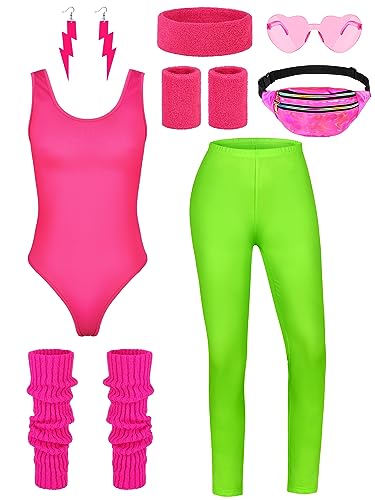 Vintage 80s/90s Workout Costume Set - 8 Pieces