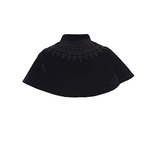 Vintage Velvet Lace Shawl Cloak for Women/Girls