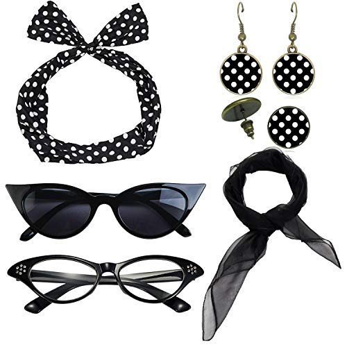 eforpretty 50s Womens Vintage Costume Accessories - Black