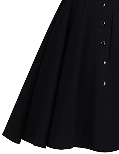 1950 Vintage Women's Midi Shirt Dress with Belt