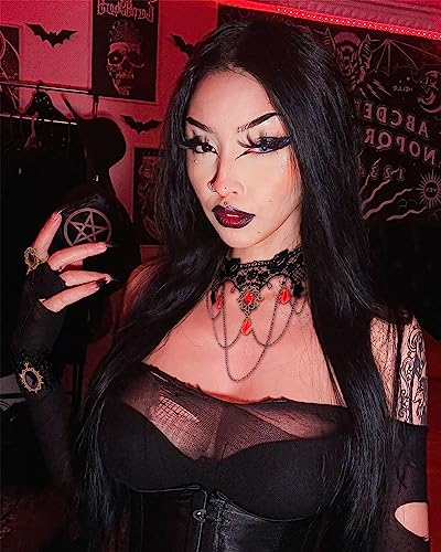 Handmade Gothic Choker Necklace Set for Vintage Style