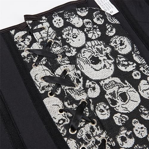 Gothic Skull Crossbone Corset - Halloween Costume Top