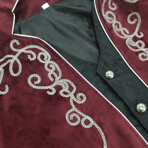 Men's Medieval Steampunk Tailcoat Jacket, Halloween Costume (XXL)