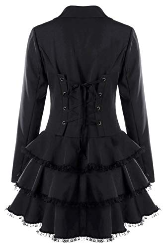 Laku Women's Gothic Steampunk Coat Vintage Retro Style