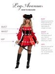 Vixen Pirate Wench Set: Sexy Halloween Costume (Black/Red)
