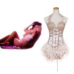 1791's Lady Sexy Halloween Cosplay Burlesque Dress in Pink