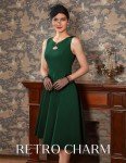 1940s Vintage A-Line Swing Dress - Tea Party Style
