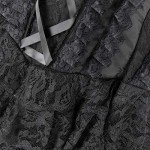 Kimring Vintage Saloon Girl Corset Dress Costume Black