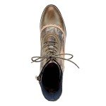Vintage Olive Multi Floral Ankle Boot, Women's 7.5-8
