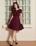 1940s Women's Vintage A Line Swing Tea Dress