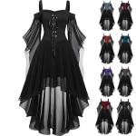 Plus Size Vintage Witch Dress with Butterfly Sleeves