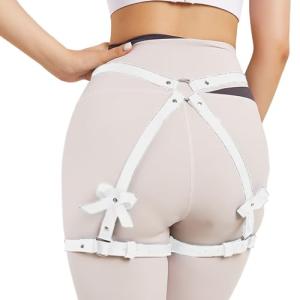 Punk Leather Thigh Harness and Body Chain