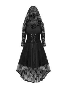 Plus Size Gothic Witch Costume Set for Halloween