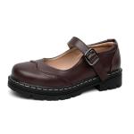 Gothic Mary Jane Oxford Shoes for Women - Brown