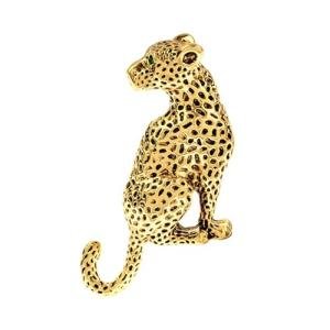 Vintage Leopard Brooch Pin for Punk Fashion