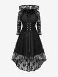Plus Size Gothic Witch Costume Set for Halloween