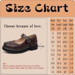 Gothic Mary Jane Oxford Shoes for Women - Brown