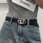 Black Y2K D-Ring Punk Rock Belt for Women