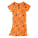 Gothic Pumpkin Halloween Nightgown for Women