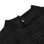 Gothic Plaid Mini Dress with Long Sleeves
