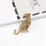 Vintage Leopard Brooch Pin for Punk Fashion