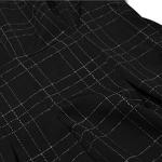 Gothic Plaid Mini Dress with Long Sleeves