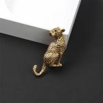 Vintage Leopard Brooch Pin for Punk Fashion