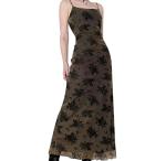 Vintage Floral Spaghetti Strap Maxi Dress