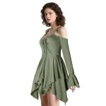 Renaissance Fairy Off Shoulder Gothic Dress