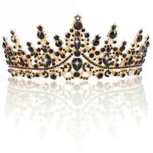 Black Crystal Gothic Tiara for Women’s Costumes