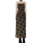 Vintage Floral Spaghetti Strap Maxi Dress