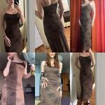Vintage Floral Spaghetti Strap Maxi Dress