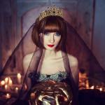 Black Crystal Gothic Tiara for Women’s Costumes