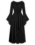 Scarlet Darkness Off-Shoulder Gothic Renaissance Dress