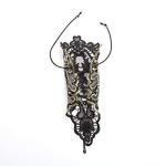 Gothic Floral Lace Fingerless Gloves Set for Women
