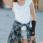 Black Knitted Fingerless Goth Arm Warmers