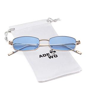 Vintage Steampunk Rectangle Sunglasses with Tinted Lenses