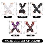 Long Black Lace Fingerless Gloves for Women