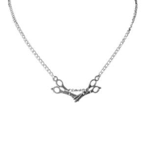Punk Scissors Pendant Necklace - Vintage Fashion Jewelry