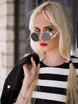 Retro Steampunk Circle Sunglasses for Men and Women