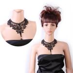 Vintage Gothic Lace Choker Necklace Set for Women