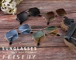 Vintage Aviator Square Metal Sunglasses B2894