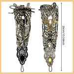 Gold Steampunk Floral Lace Fingerless Gloves