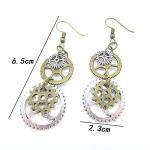 Unique Vintage Steampunk Gear Earrings for Women