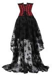 Zhitunemi Women’s Steampunk Corset Dress, Red