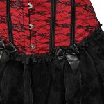 Zhitunemi Women’s Steampunk Corset Dress, Red