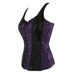 Purple Saloon Girl Corset Dress with Skirt