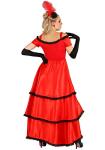 Sassy Red Saloon Girl Dress for Women