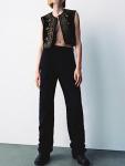 Vintage Embroidered Floral Vest - Y2K Sleeveless